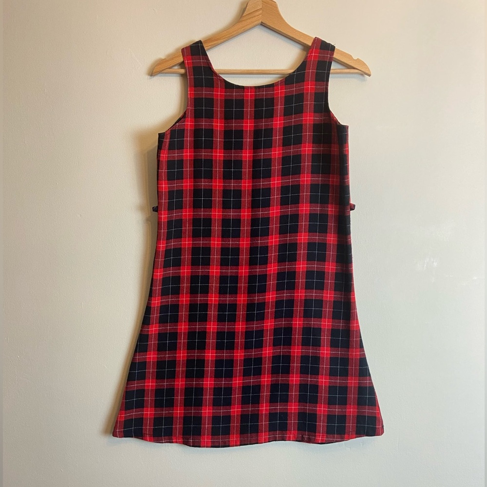 Vintage Playdead Cult Handmade Plaid Dress – XS/S - Punk Grunge Goth Emo 90s Y2K - Picture 2 of 4
